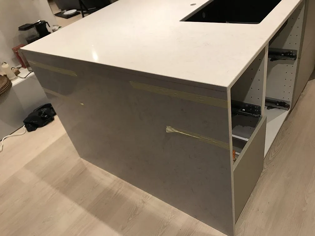 Køkkenbordplade i Silestone Snowy Ibiza, Steninge – billede 7