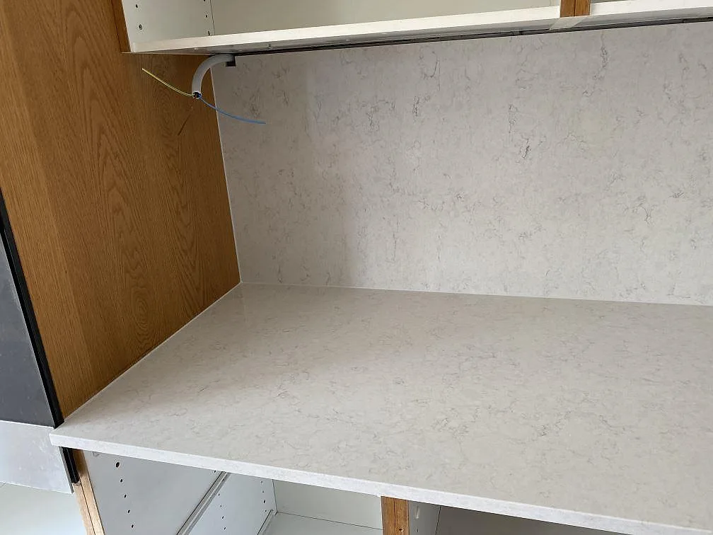 Køkkenbordplade i Silestone Snowy Ibiza, Steninge – billede 6