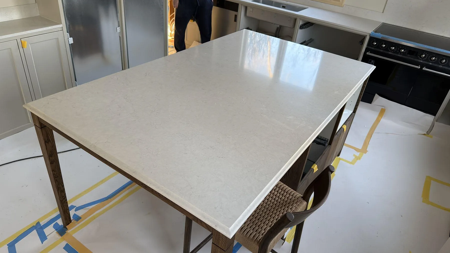 Køkkenbordplade i Silestone Snowy Ibiza, Stockholm – billede 2