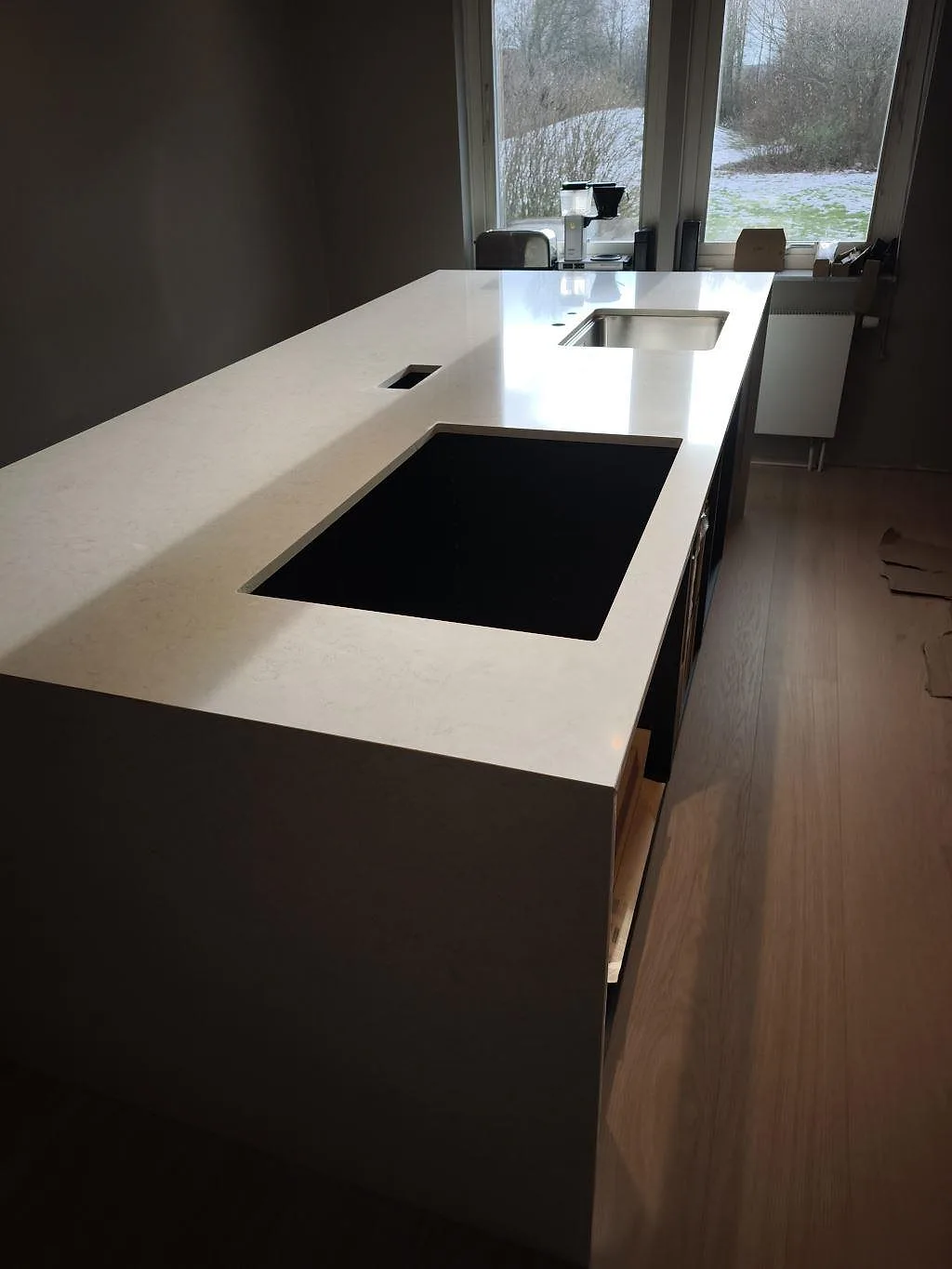 Køkkenbordplade i Silestone Snowy Ibiza, Svedala – billede 2