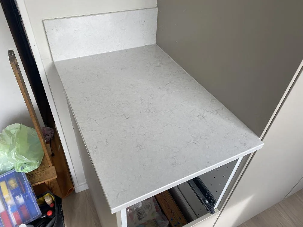 Køkkenbordplade i Silestone Snowy Ibiza, Tingsryd – billede 4
