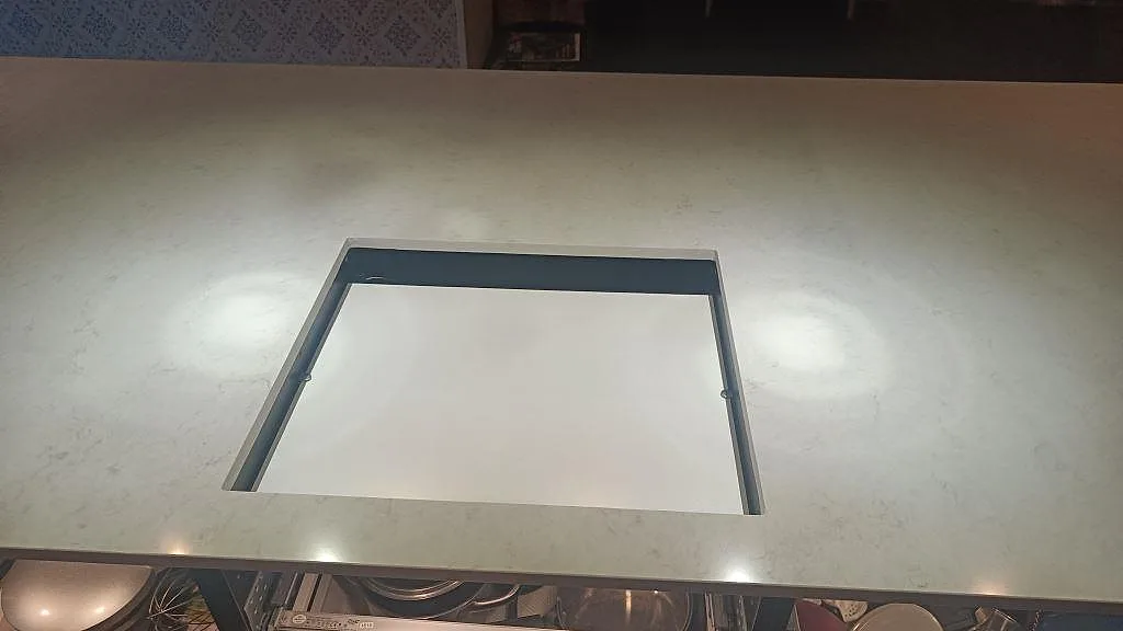 Køkkenbordplade i Silestone Snowy Ibiza, Tomelilla – billede 6