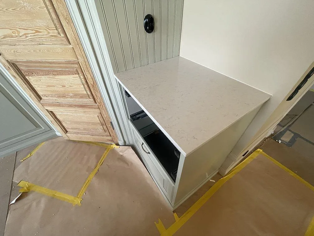 Køkkenbordplade i Silestone Snowy Ibiza, Trosa – billede 4