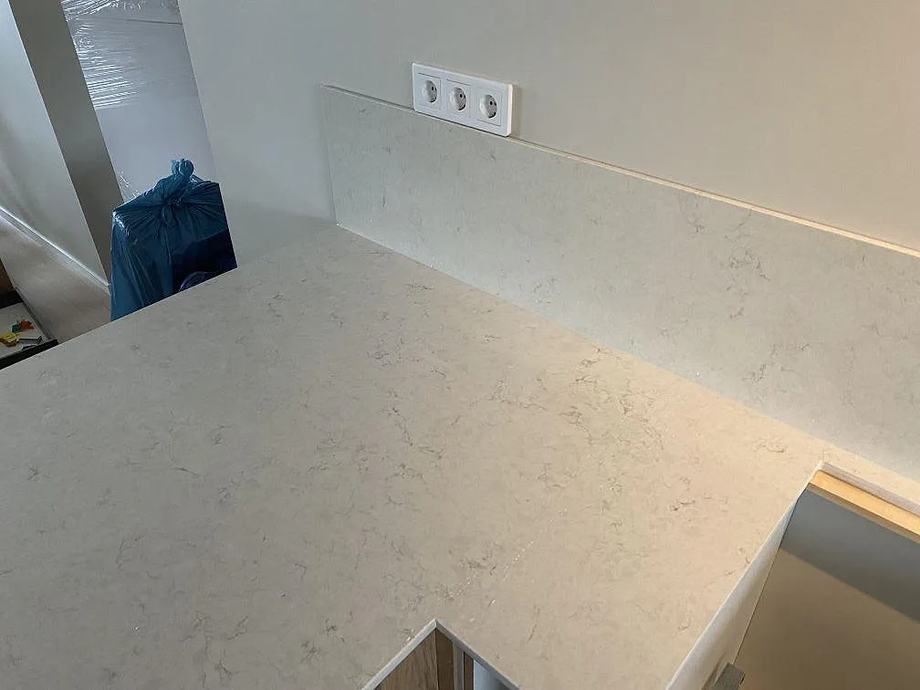 Køkkenbordplade i Silestone Snowy Ibiza, Tygelsjö – billede 6