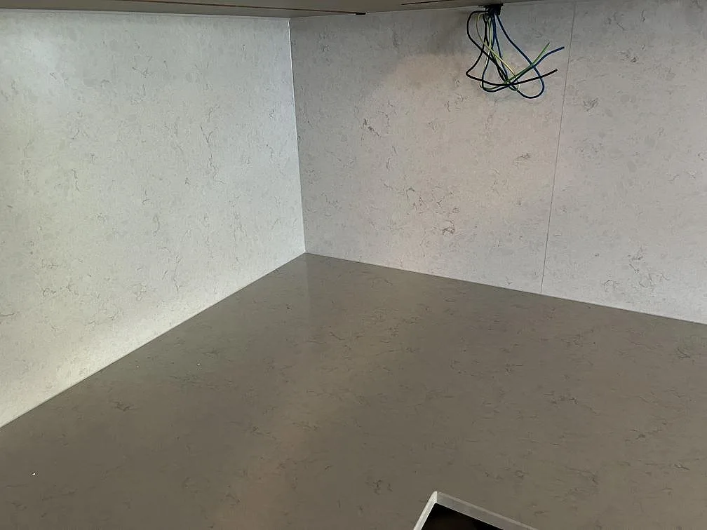 Køkkenbordplade i Silestone Snowy Ibiza, Värnamo – billede 6
