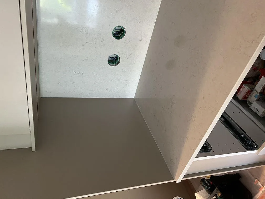 Køkkenbordplade i Silestone Snowy Ibiza, Värnamo – billede 7