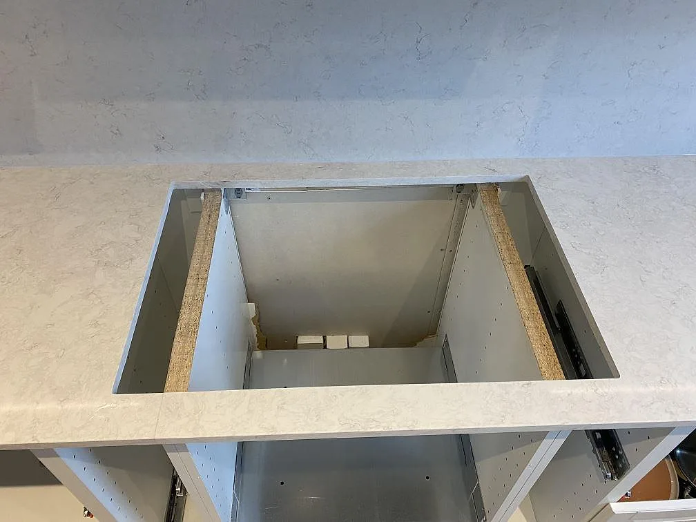 Køkkenbordplade i Silestone Snowy Ibiza, Vallberga – billede 7