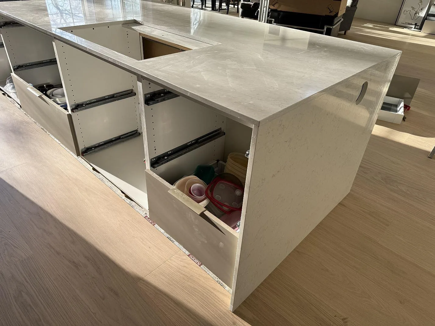 Køkkenbordplade i Silestone Snowy Ibiza, Vejbystrand – billede 8