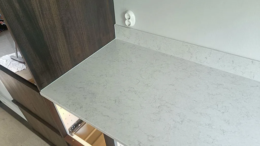 Køkkenbordplade i Silestone Snowy Ibiza, Vellinge – billede 6