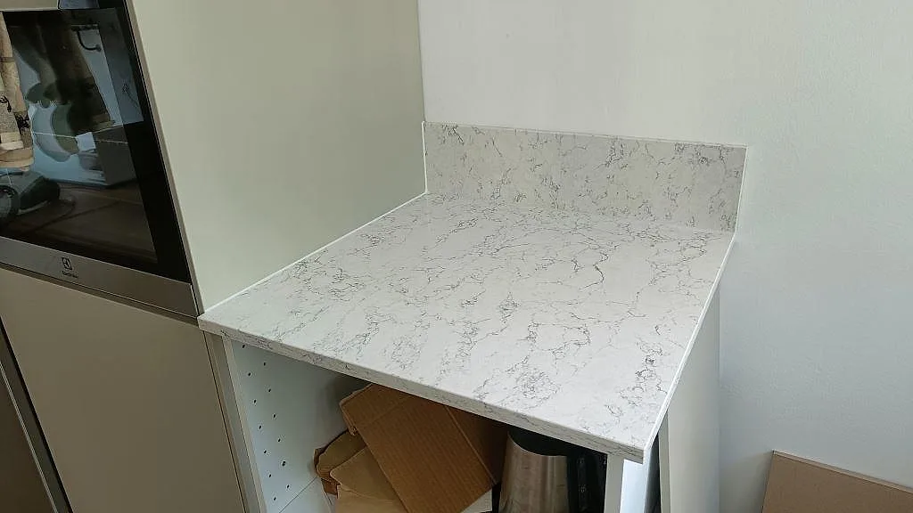 Køkkenbordplade i Silestone White Arabesque, Göteborg – billede 7