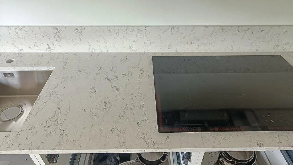 Køkkenbordplade i Silestone White Arabesque, Göteborg – billede 8