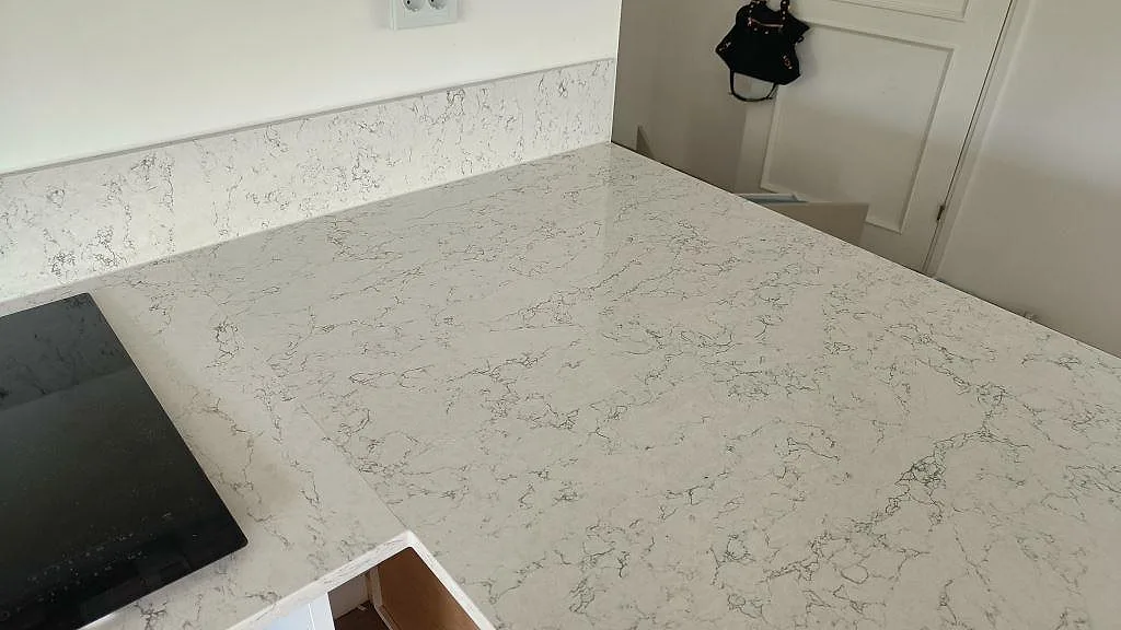 Køkkenbordplade i Silestone White Arabesque, Göteborg – billede 2