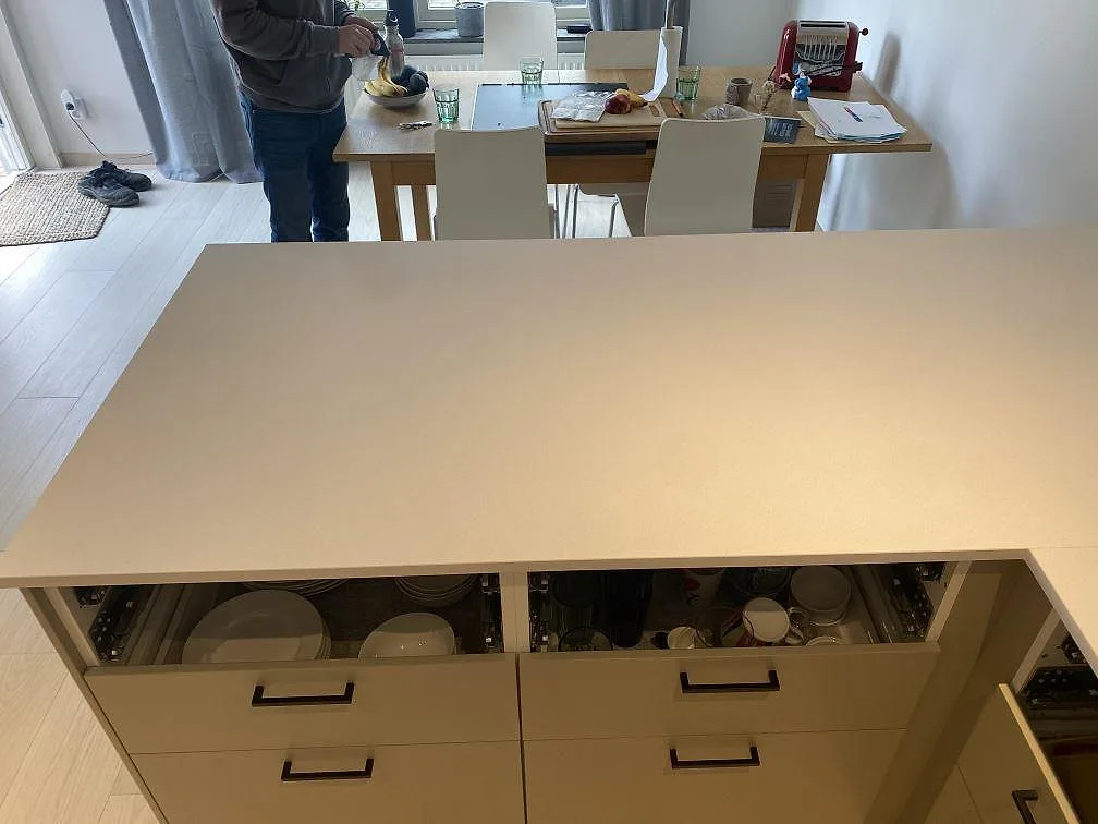Køkkenbordplade i Silestone White Storm, Helsingborg – billede 6