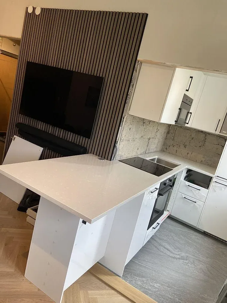 Køkkenbordplade i Silestone Yukon, Göteborg