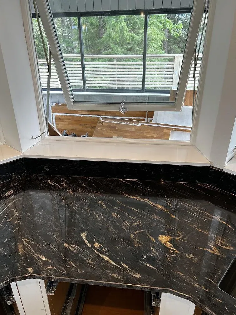 Køkkenbordplade i Technistone Crystal Absolute White, Uddevalla – billede 6