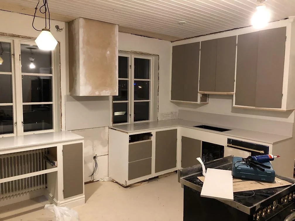 Køkkenbordplade i Technistone Crystal Nevada, Huskvarna