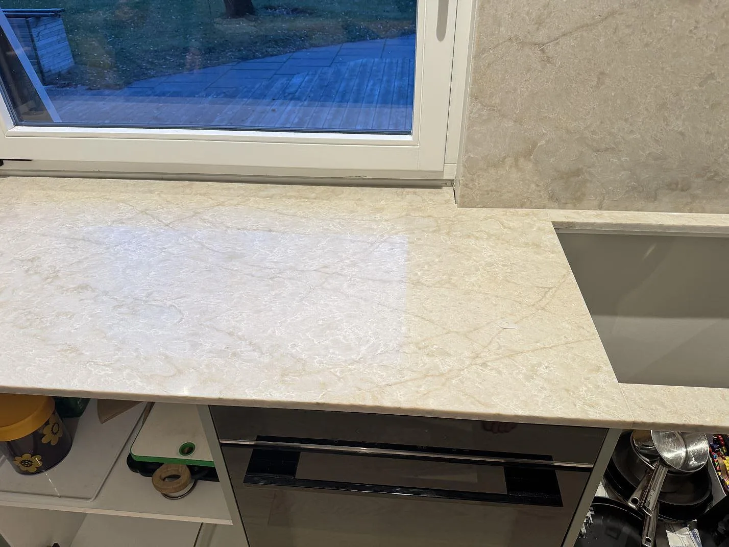 Køkkenbordplade i Technistone Glencoe, Höllviken – billede 8