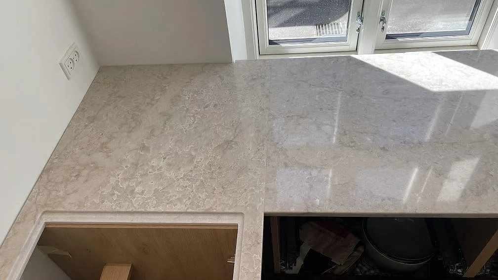 Køkkenbordplade i Technistone Glencoe, København Ö – billede 6