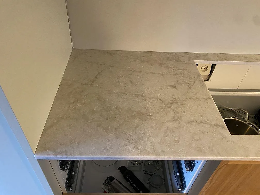 Køkkenbordplade i Technistone Glencoe, Malmö – billede 5