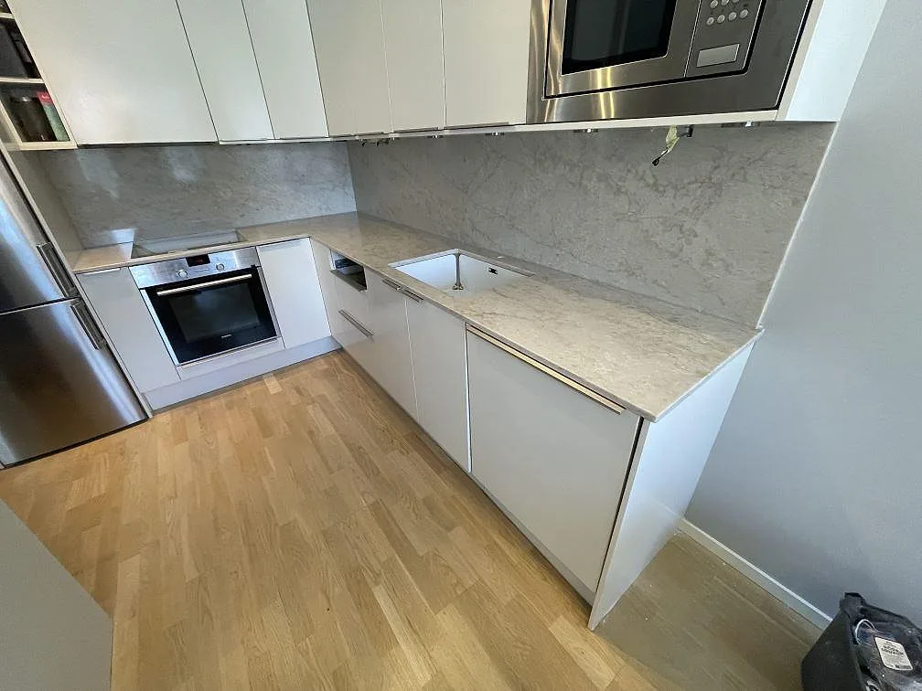 Køkkenbordplade i Technistone Glencoe, Stockholm – billede 3
