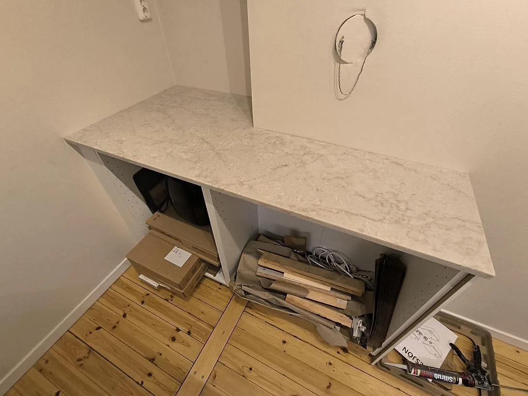 Køkkenbordplade i Technistone Glencoe, Stockholm – billede 4