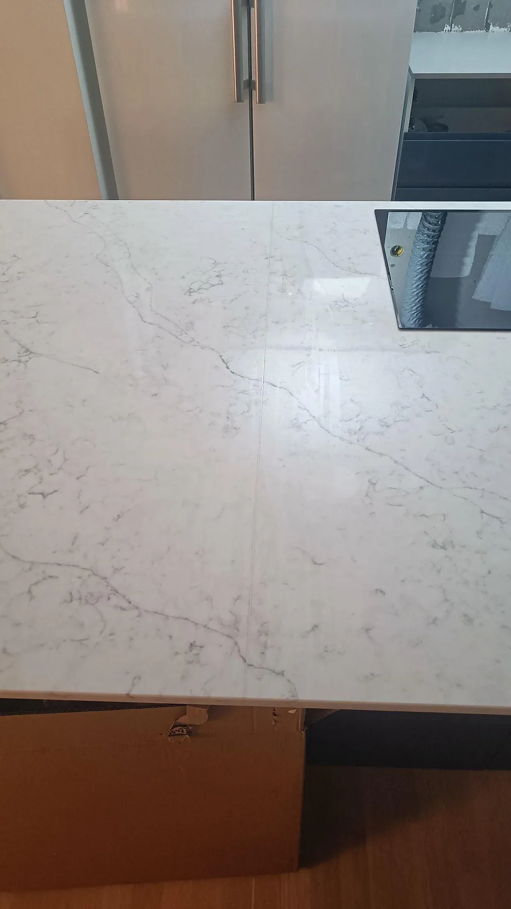 Køkkenbordplade i Technistone Mystery White, Göteborg – billede 5