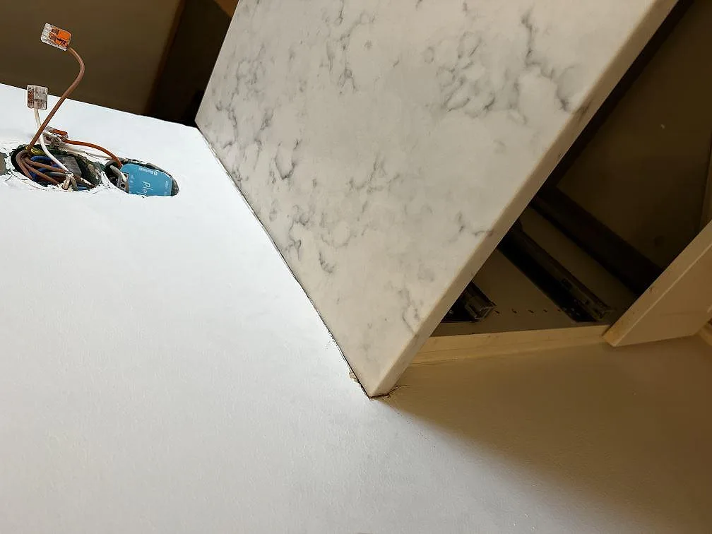 Køkkenbordplade i Technistone Mystery White, Malmö – billede 7