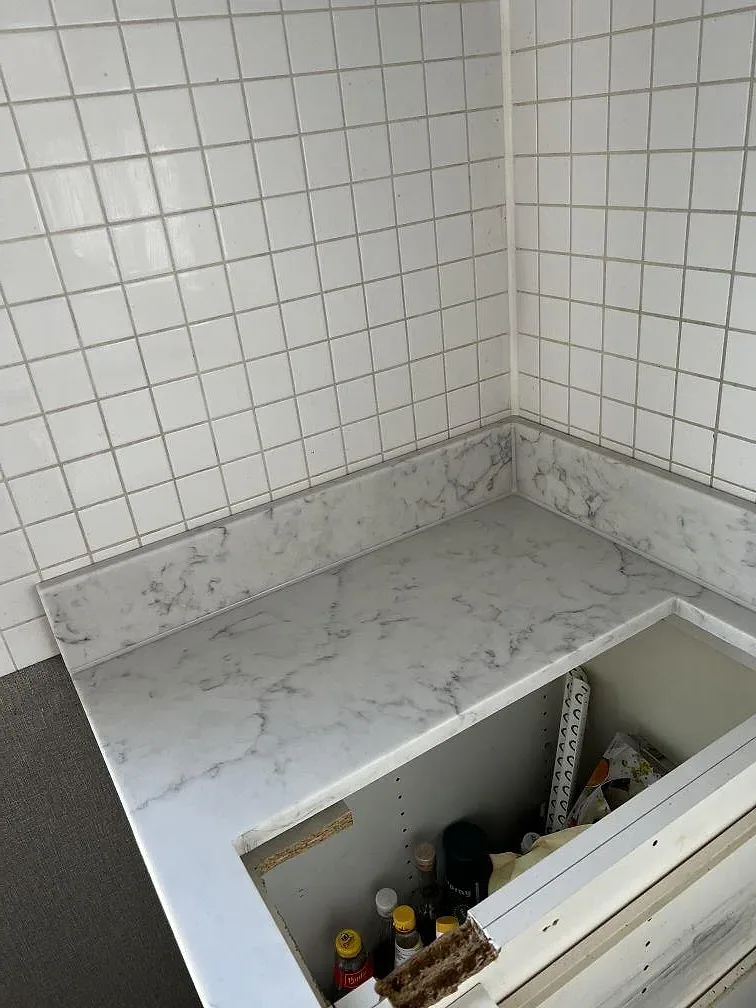 Køkkenbordplade i Technistone Mystery White, Uddevalla – billede 8
