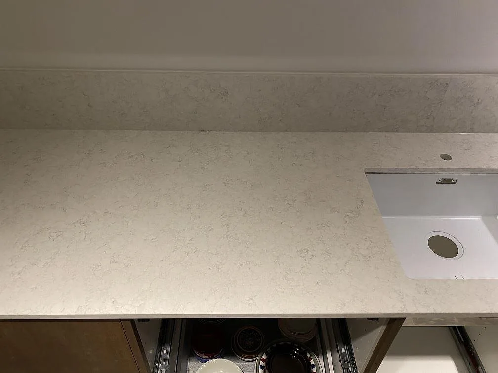 Køkkenbordplade i Technistone Noble Arco, Malmö – billede 5