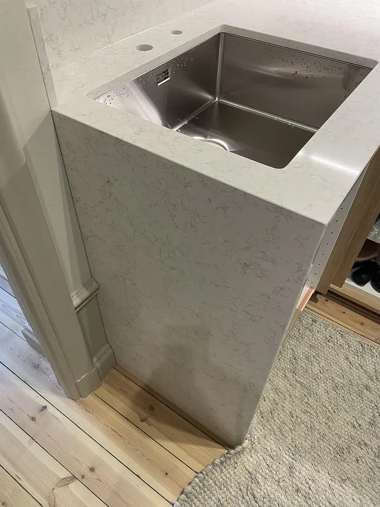 Køkkenbordplade i Technistone Noble Arco, Stockholm – billede 4