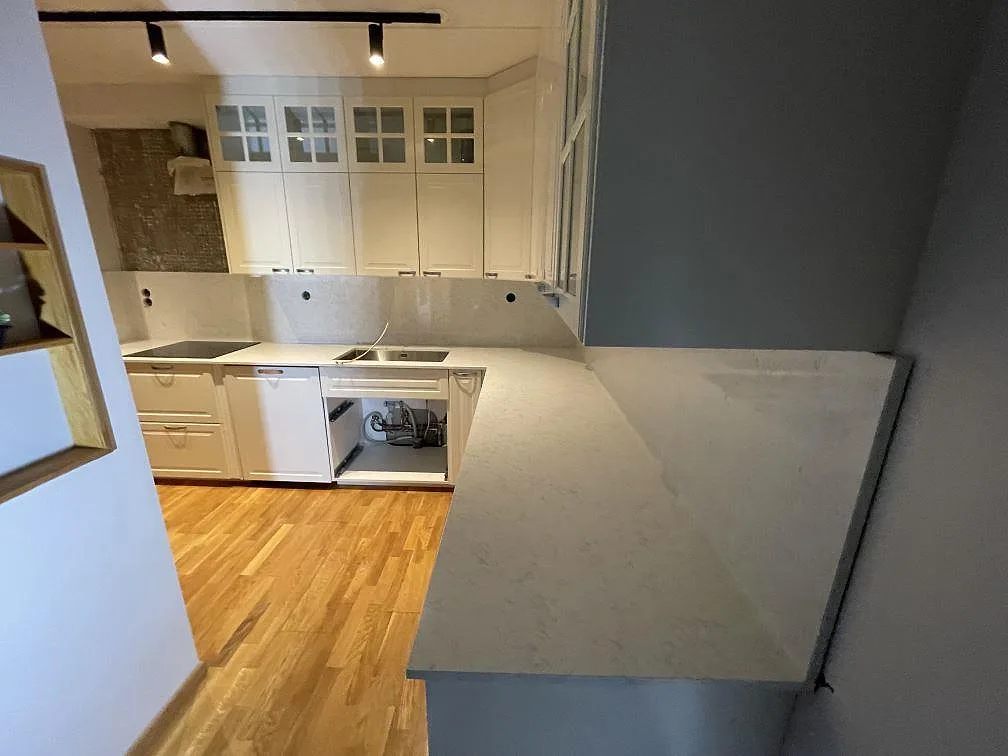 Køkkenbordplade i Technistone Noble Arco, Vällingby – billede 5