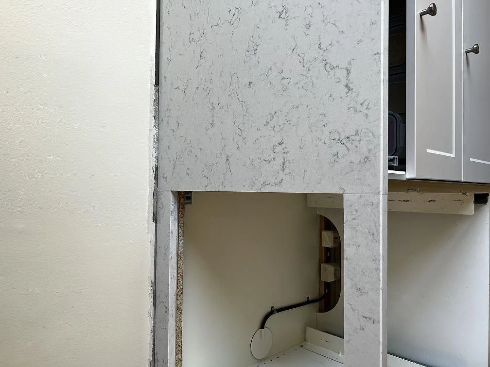 Køkkenbordplade i Technistone Noble Carrara, Malmö – billede 2