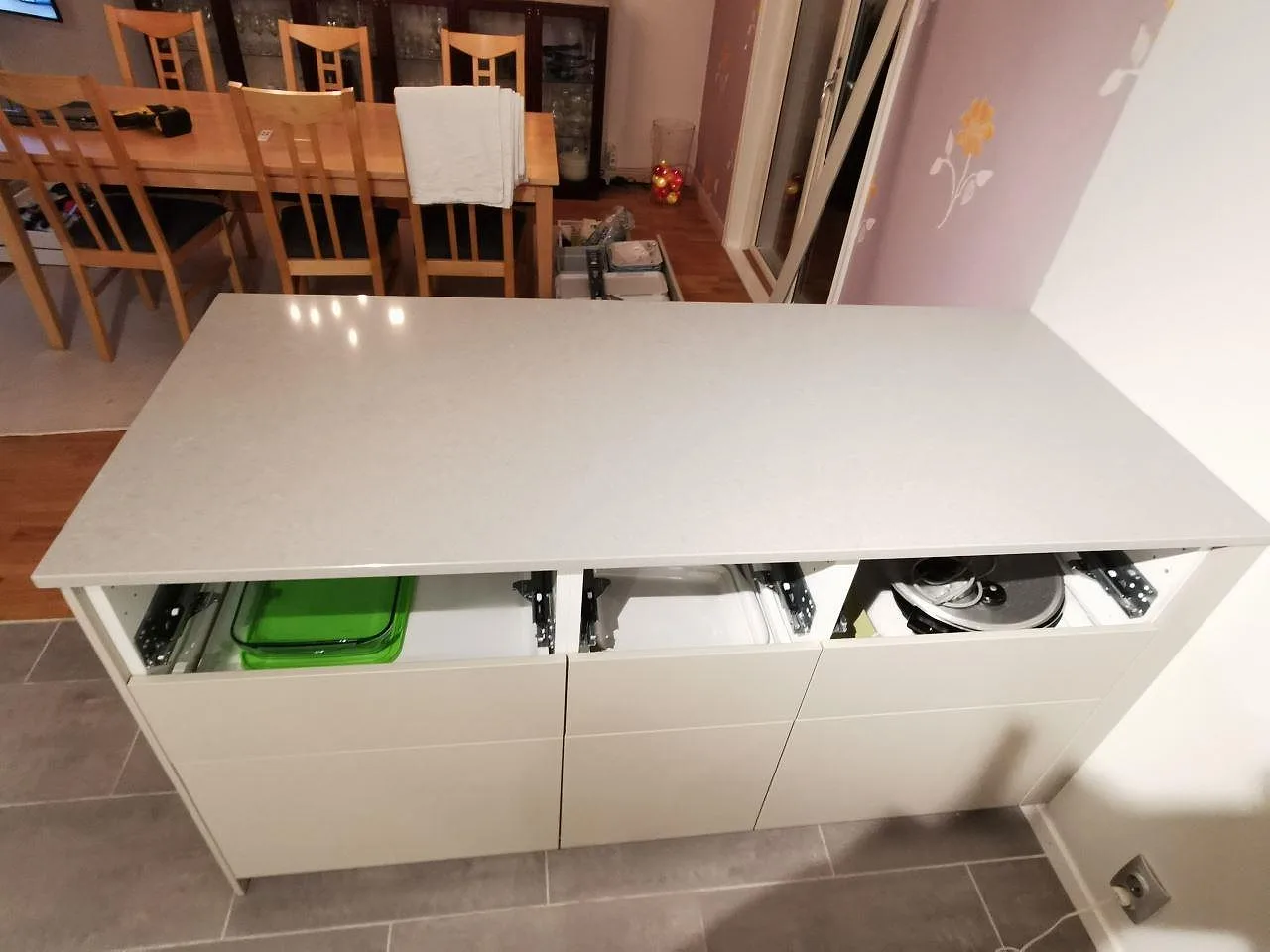 Køkkenbordplade i Technistone Noble Concrete Grey, Bjärred – billede 7