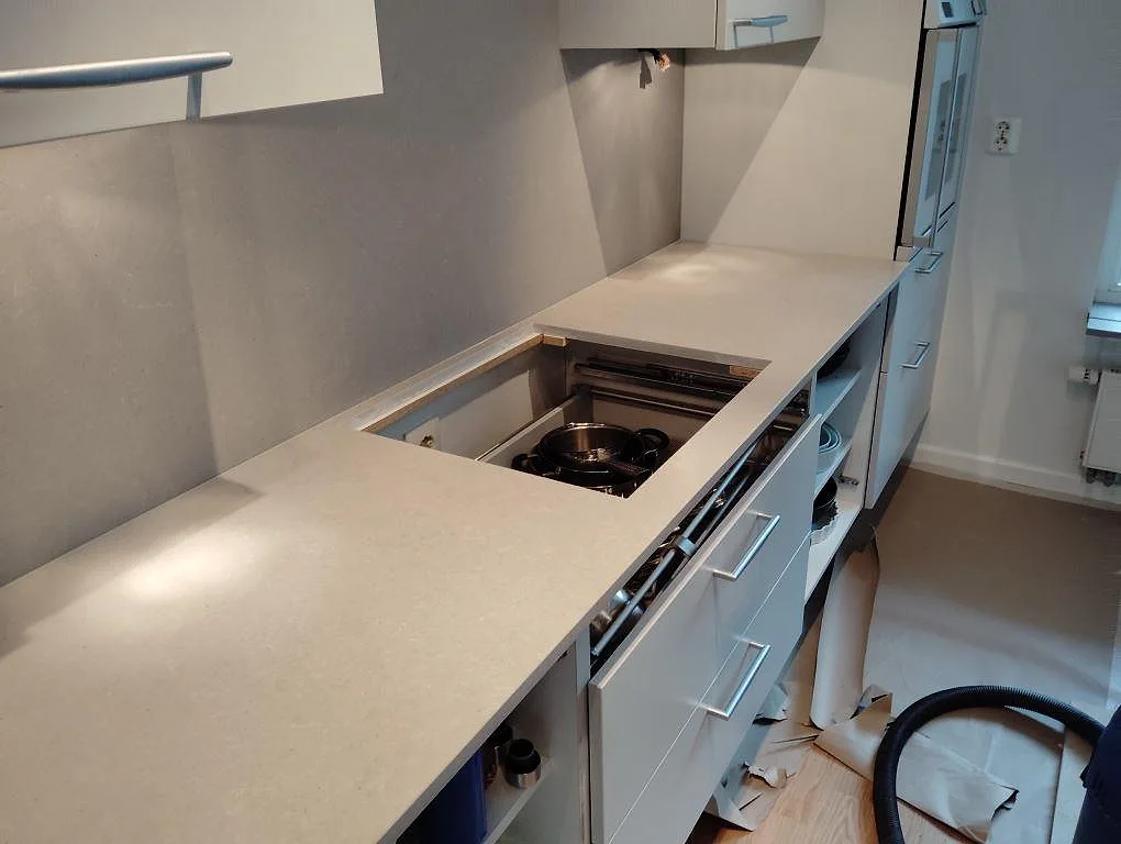 Køkkenbordplade i Technistone Noble Concrete Grey, Lidingö – billede 4