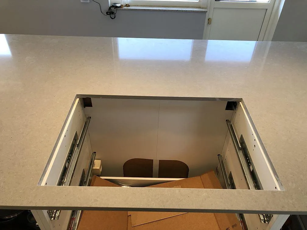 Køkkenbordplade i Technistone Noble Concrete Grey, Lomma – billede 5