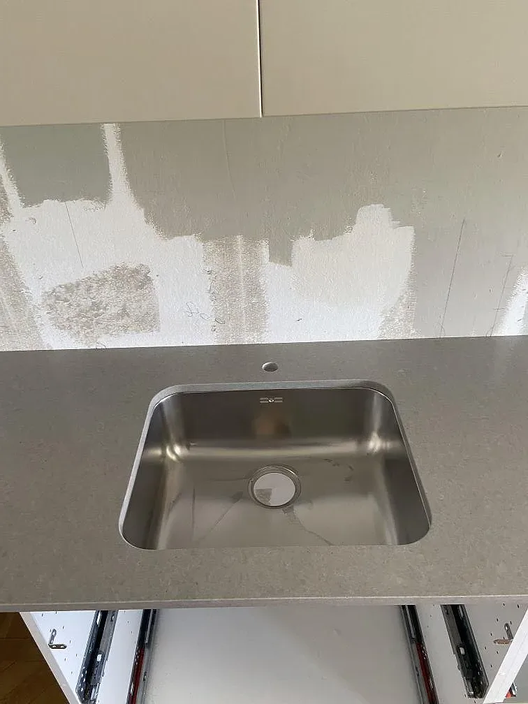 Køkkenbordplade i Technistone Noble Concrete Grey, Malmö – billede 3