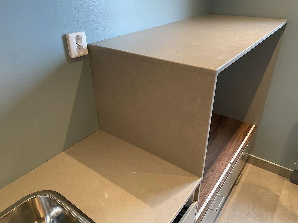 Køkkenbordplade i Technistone Noble Concrete Grey, Malmö – billede 4