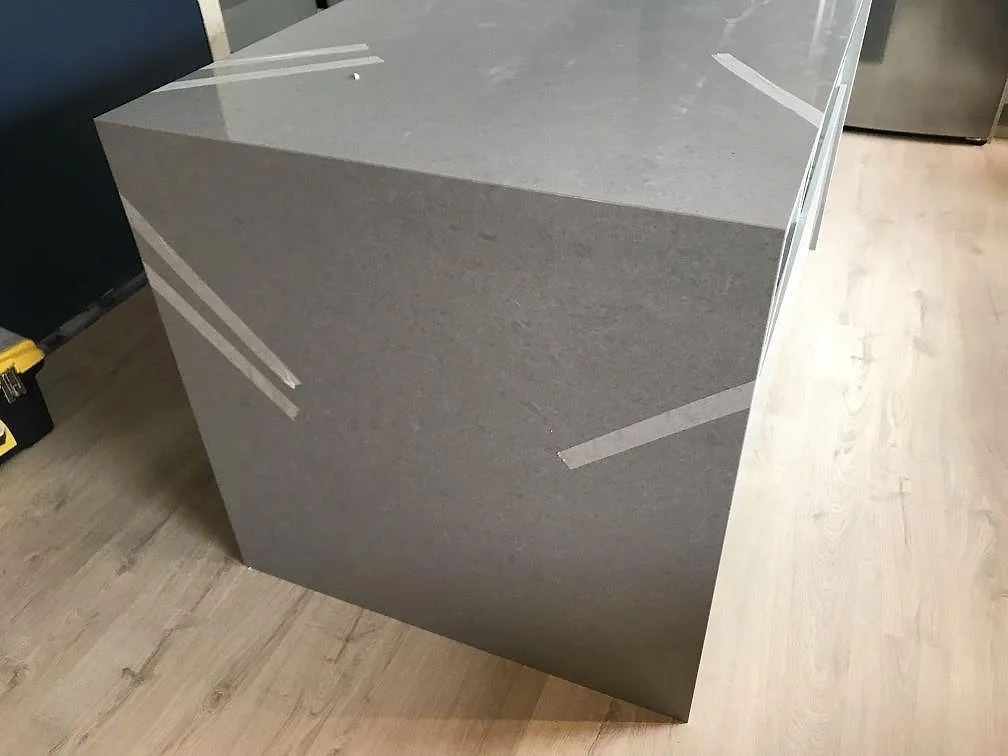 Køkkenbordplade i Technistone Noble Concrete Grey, Tygelsjö – billede 5