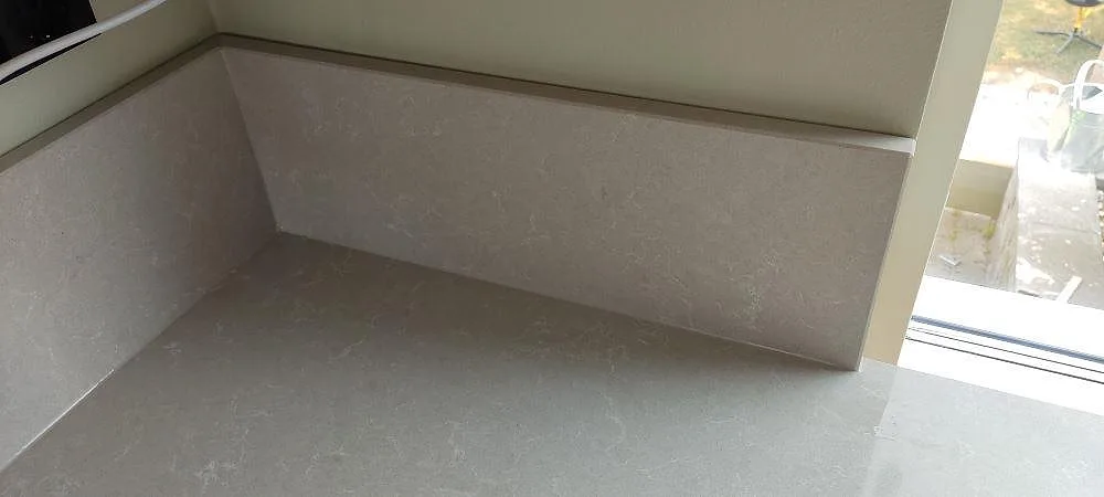 Køkkenbordplade i Technistone Noble Ivory White, Bjärred – billede 4