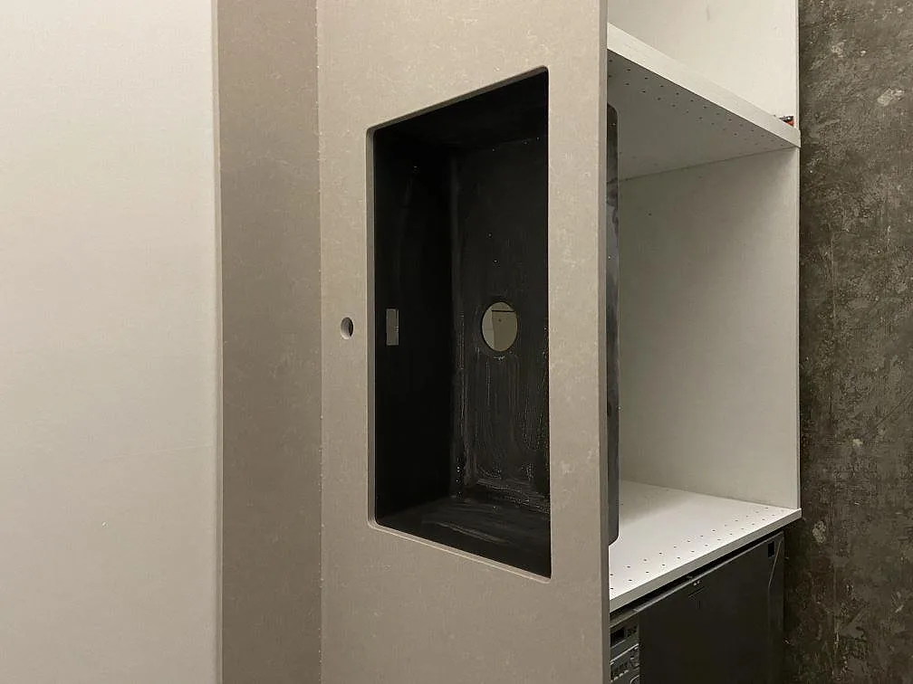 Køkkenbordplade i Technistone Noble Ivory White, Habo – billede 4