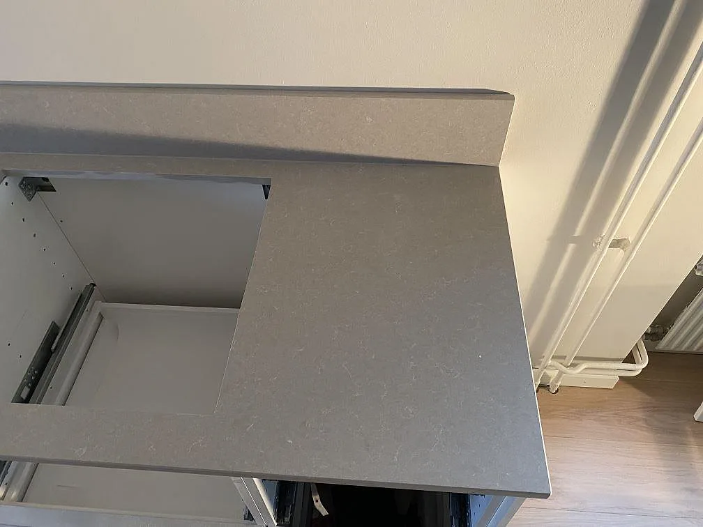 Køkkenbordplade i Technistone Noble Ivory White, Helsingborg – billede 7