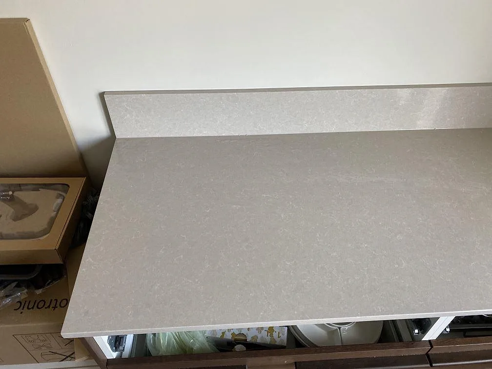 Køkkenbordplade i Technistone Noble Ivory White, Malmö – billede 6