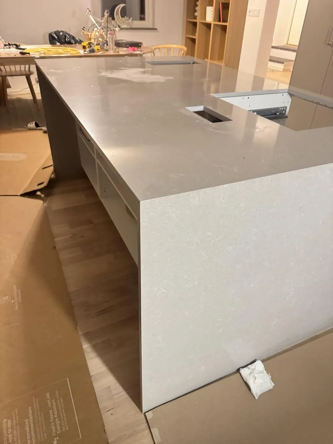 Køkkenbordplade i Technistone Noble Ivory White, Malmö – billede 7