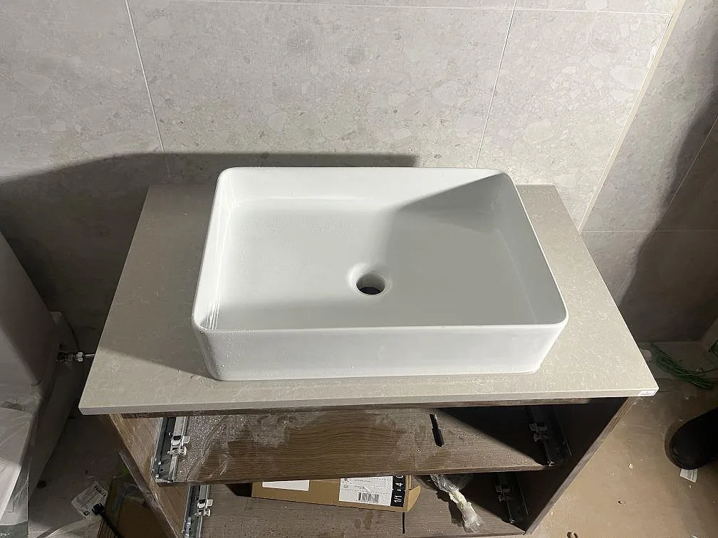 Køkkenbordplade i Technistone Noble Ivory White, Västerås – billede 6
