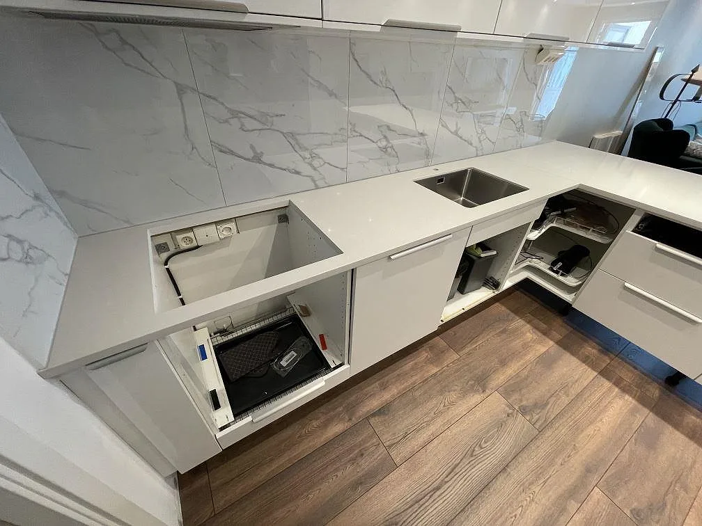 Køkkenbordplade i Technistone Noble Pro Frost, Sollentuna – billede 3