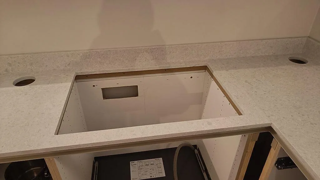 Køkkenbordplade i Technistone Noble Quartzite, Malmö – billede 4