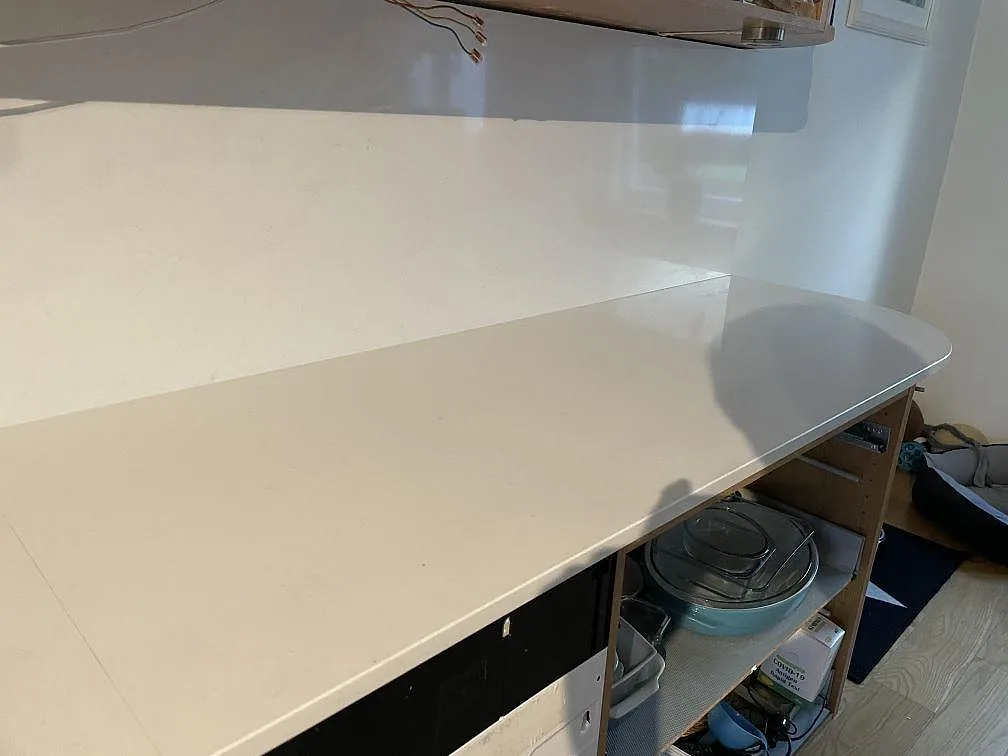 Køkkenbordplade i Technistone Noble Supreme White, Hässleholm – billede 6