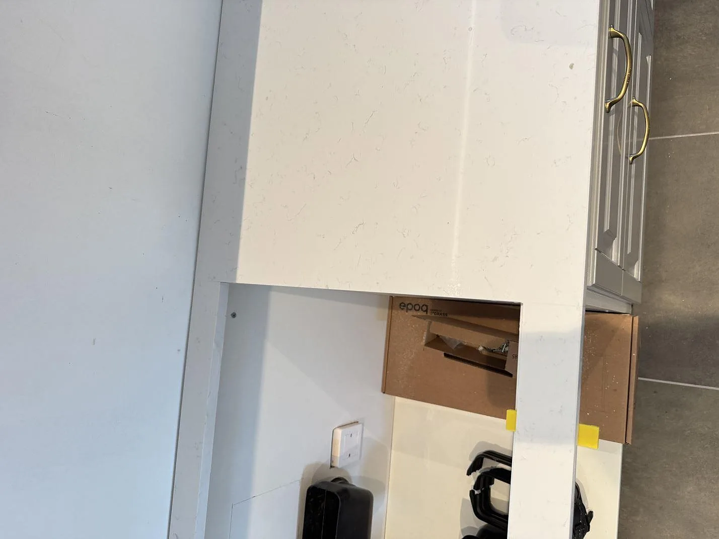 Køkkenbordplade i Technistone Noble Supreme White, Klagstorp – billede 8