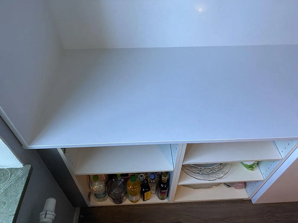 Køkkenbordplade i Technistone Noble Supreme White, Malmö – billede 6