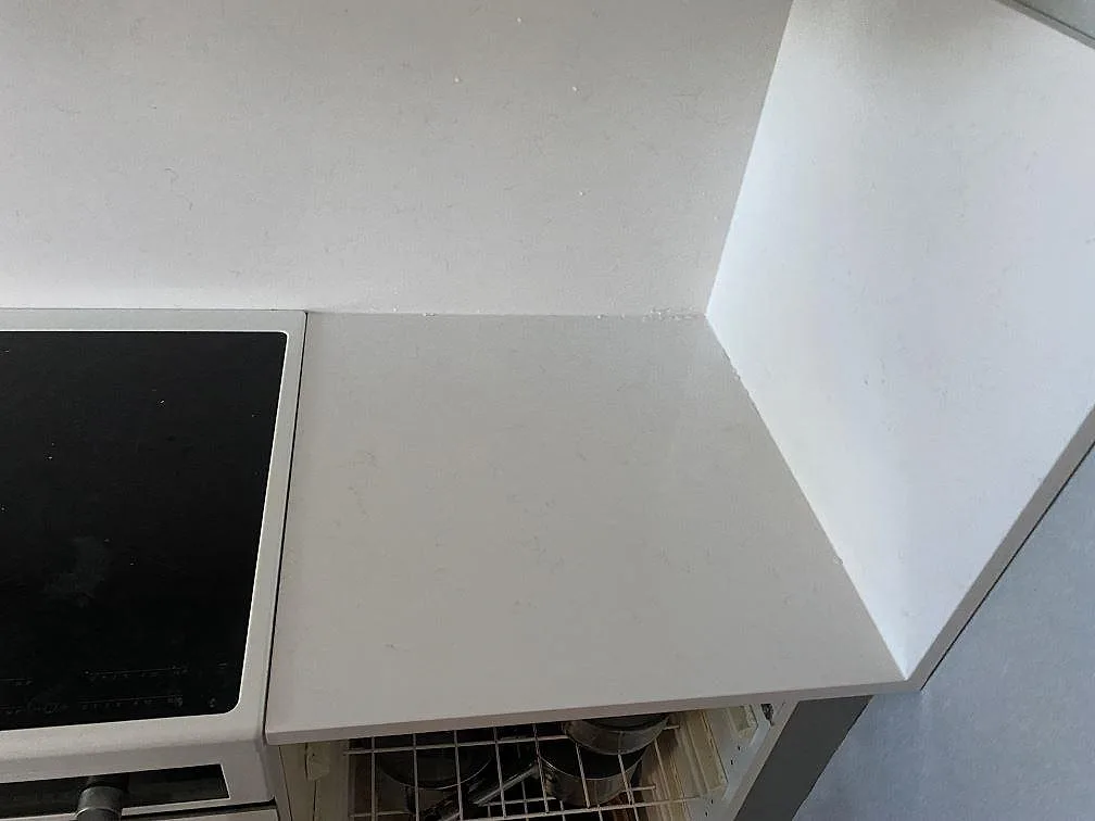 Køkkenbordplade i Technistone Noble Supreme White, Malmö – billede 8